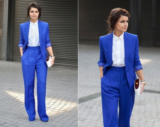 miroslava-duma-street-style-london-fall-2013-winter-2014-fashion-week-blue-suit-fashion